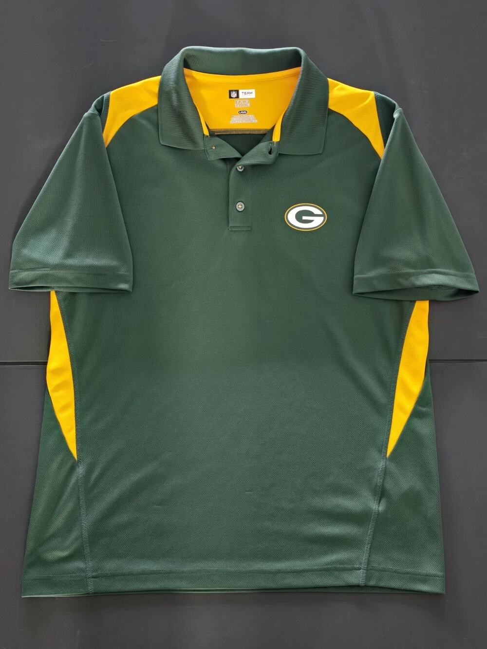 Green Bay Packers Men's Size Large Performance Polo Shirt - NFL